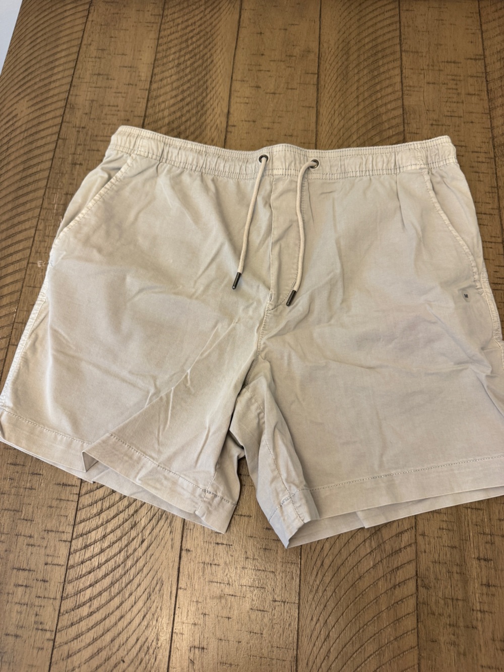American Eagle Outfitters Light Beige Drawstring Shorts